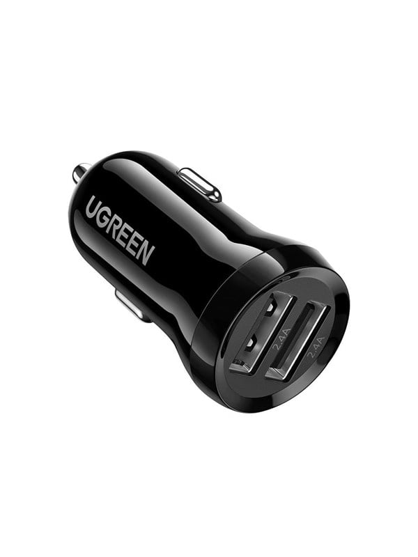UGREEN Autolader Snellader 2x USB-A 24W - 4.8A (2x 2.4 A) Zwart