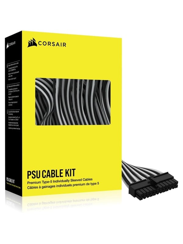 Corsair PSU - cable kit - Black/White