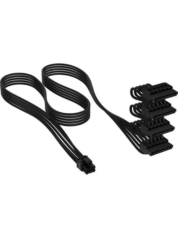 Corsair - power cable - 6 pin PCIe power to SATA power - Type 5 Gen 5 - 75 cm