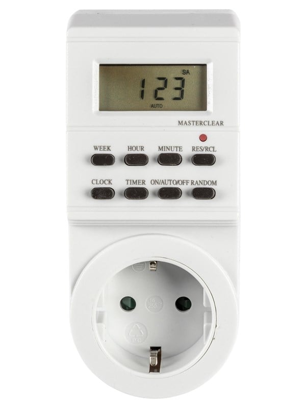 Pro electronic weekly timer for indoor use