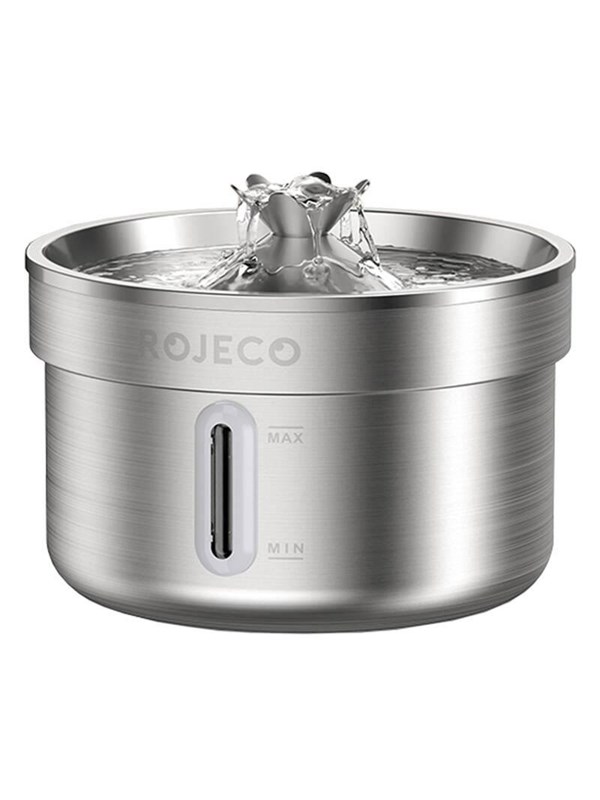 Rojeco Stainless Steel Pet Fountain 2L