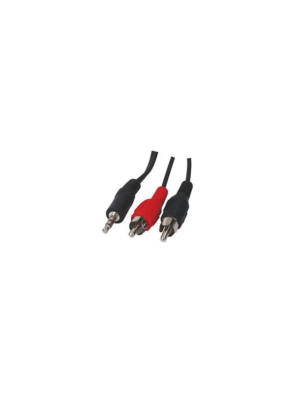 InLine 2 x RCA male - 3.5 mm male cable 5 m