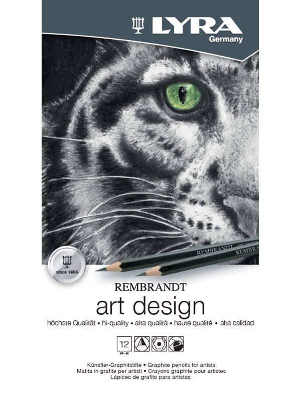 Lyra grafietpotloden set - Art Design 12 stuks voor tekenen en schetsen.