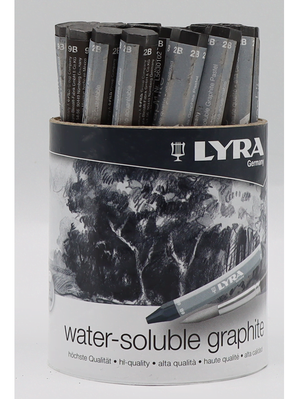 Lyra Crayon Graphite Pot 24 pcs 8x 2B 8x 6B 8x 9B