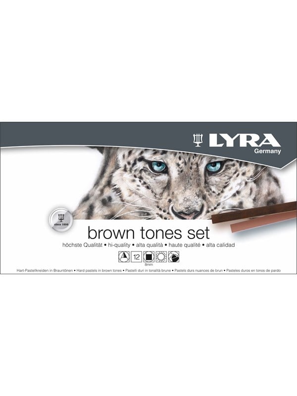 Lyra Hard Pastel Brown Tones Set 12 pcs