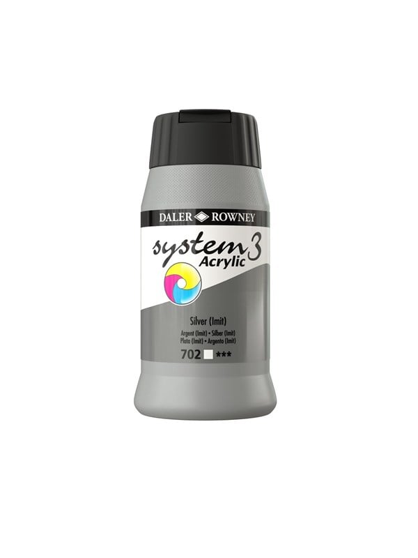 Daler-Rowney System3 500 ml Silver Hue
