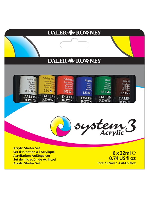 Daler-Rowney System3 Starter Set 6x22 ml