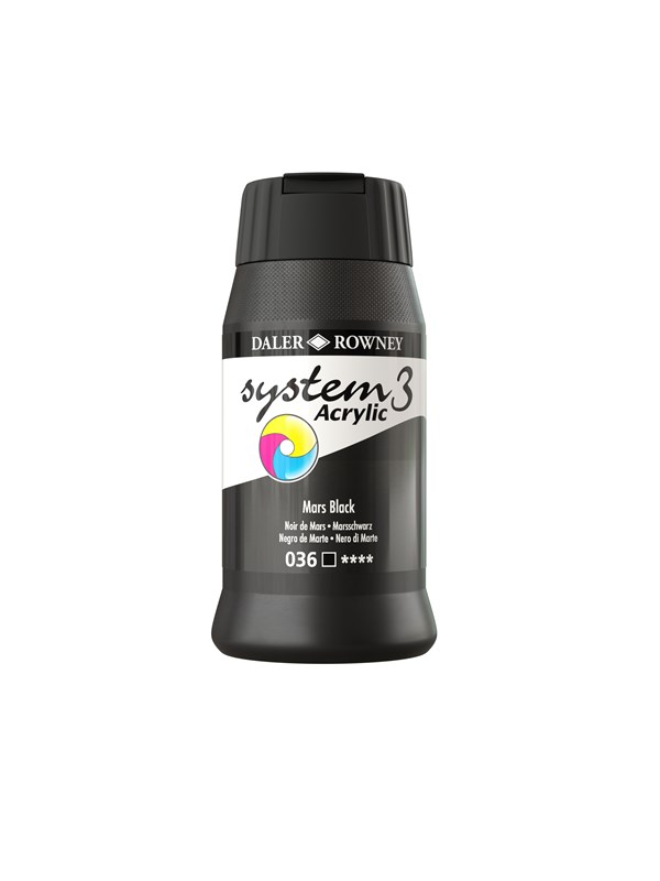 Daler-Rowney System3 500 ml Mars Black