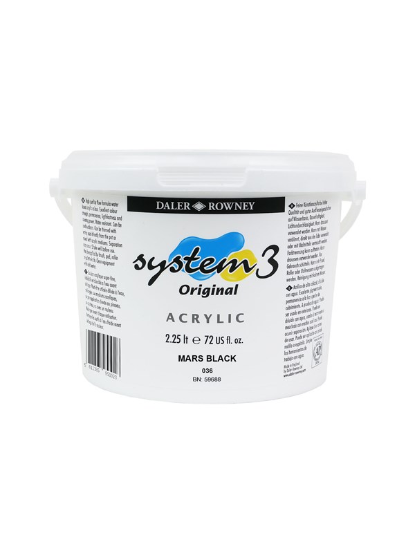 Daler-Rowney System3 2.25L Mars Black