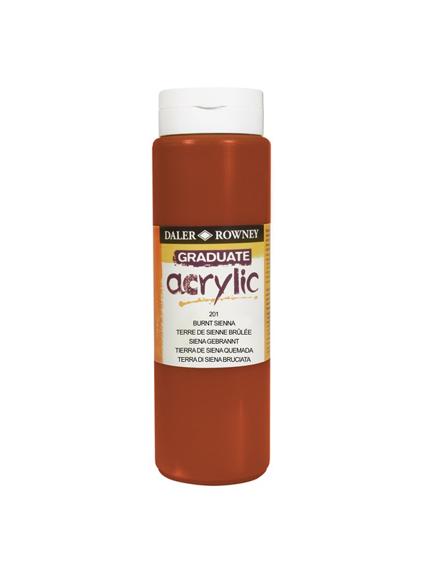 Daler-Rowney Graduate Acrylic 500 ml Burnt Sienna