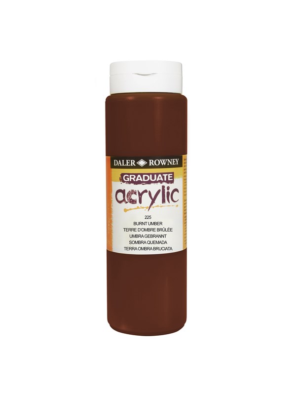 Daler-Rowney Graduate Acrylic 500 ml Burnt Umber