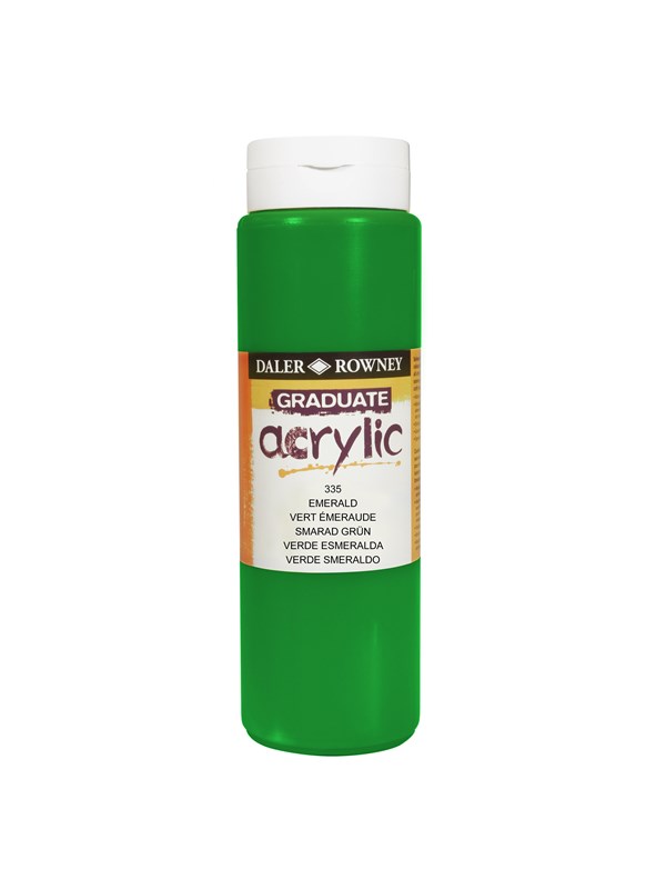 Daler-Rowney Graduate Acrylic 500 ml Emerald Green