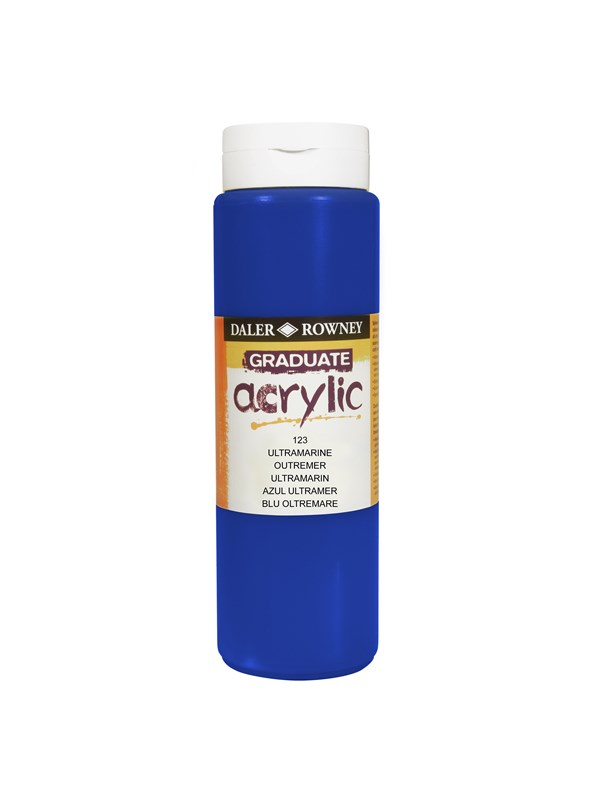 Daler-Rowney Graduate Acrylic 500 ml Ultramarine Blue