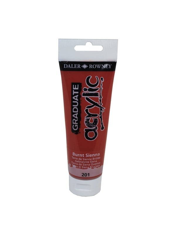Daler Rowney Graduate Acrylic Paint 120 ml. - Burnt Sienna