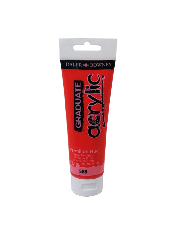Daler-Rowney Graduate Acrylic 120 ml Vermilion Hue