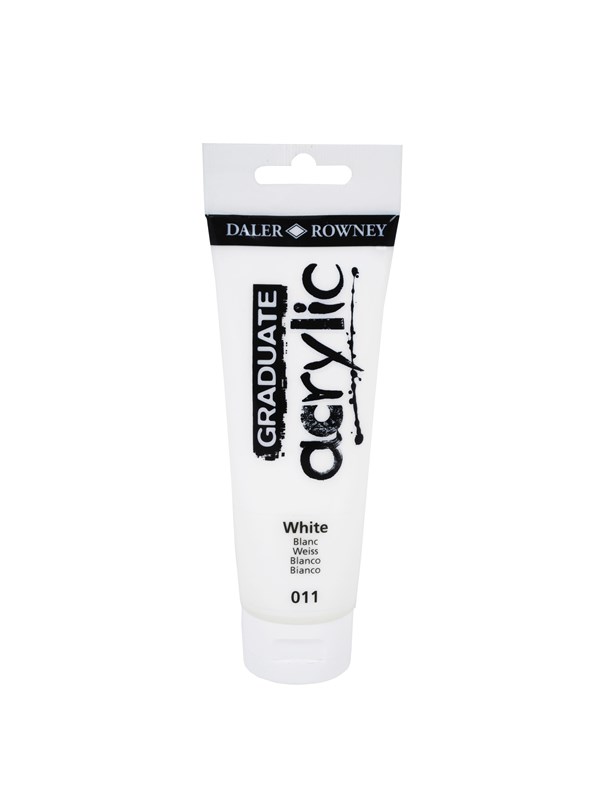 Daler Rowney Graduate Acrylic Paint 120 ml. - White