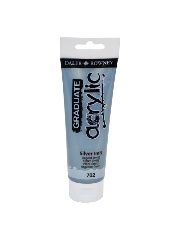 Daler Rowney Graduate Acrylic Paint 120 ml. - Silver