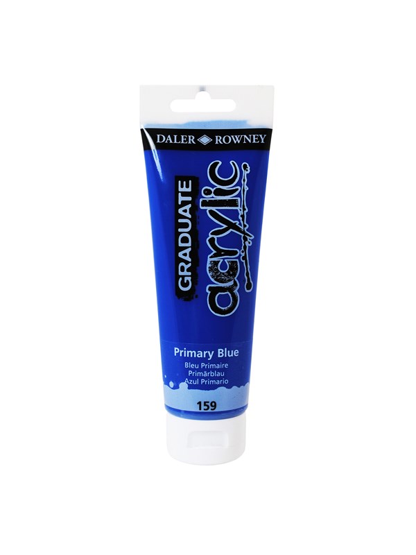 Daler Rowney Graduate Acrylic Paint 120 ml. - Primary Blue