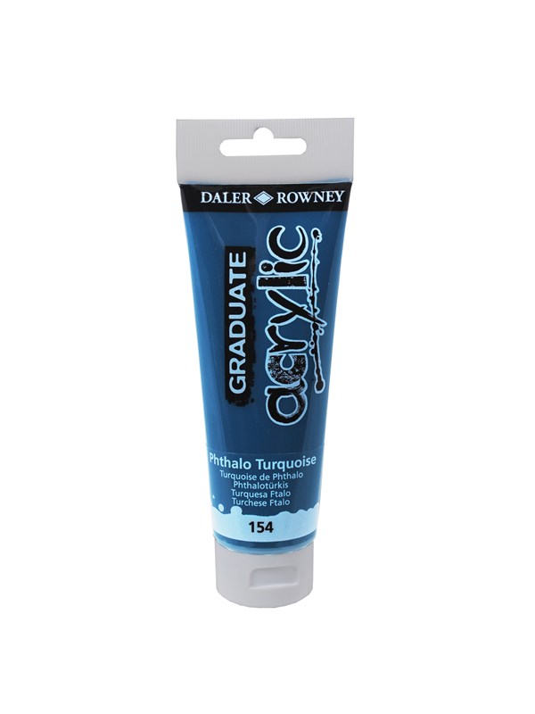 Daler Rowney Graduate Acrylic Paint 120 ml. - Phtalo Turquoise