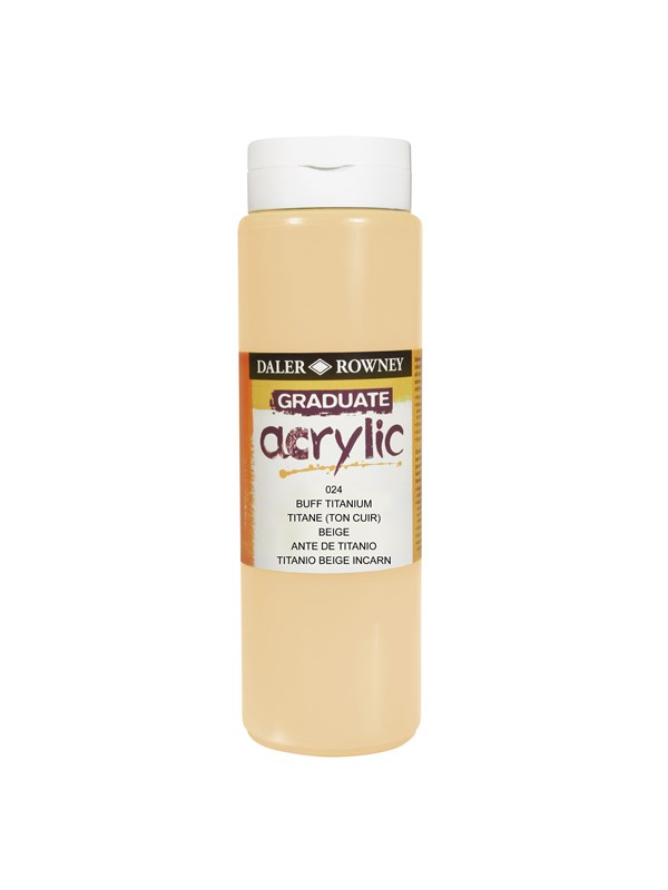 Daler-Rowney Graduate Acrylic 500 ml Buff Titanium