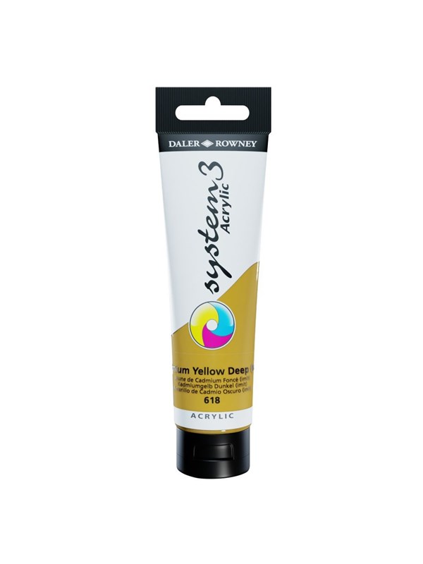 Daler-Rowney System3 150 ml Cadmium Yellow Deep Hue