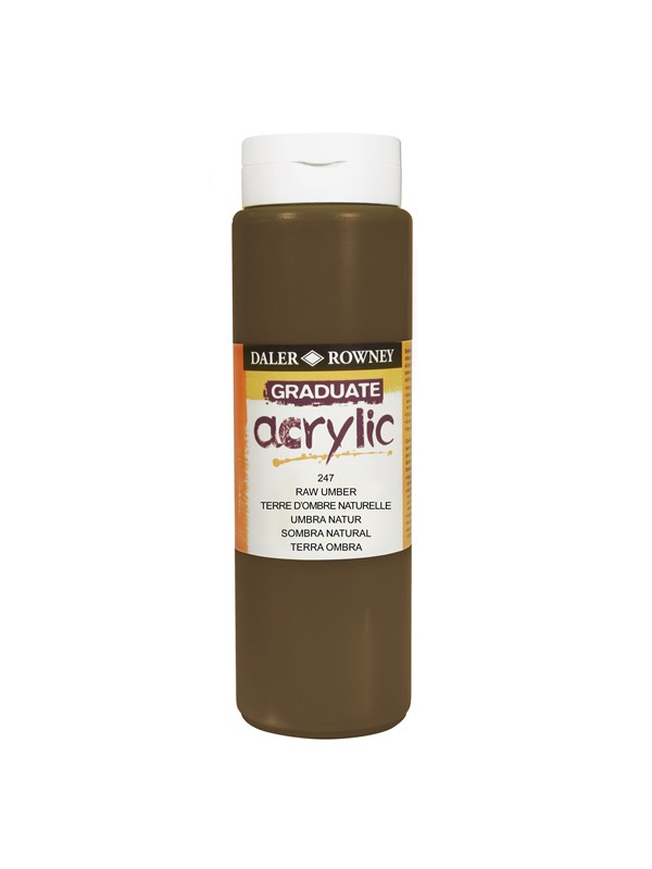 Daler-Rowney Graduate Acrylic 500 ml Raw Umber