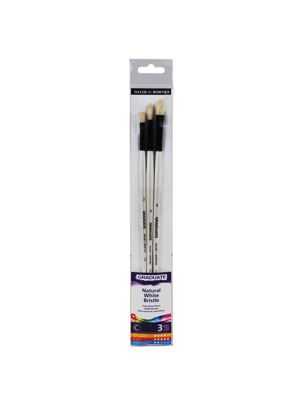 Daler-Rowney Graduate Bristle Set 3 pcs