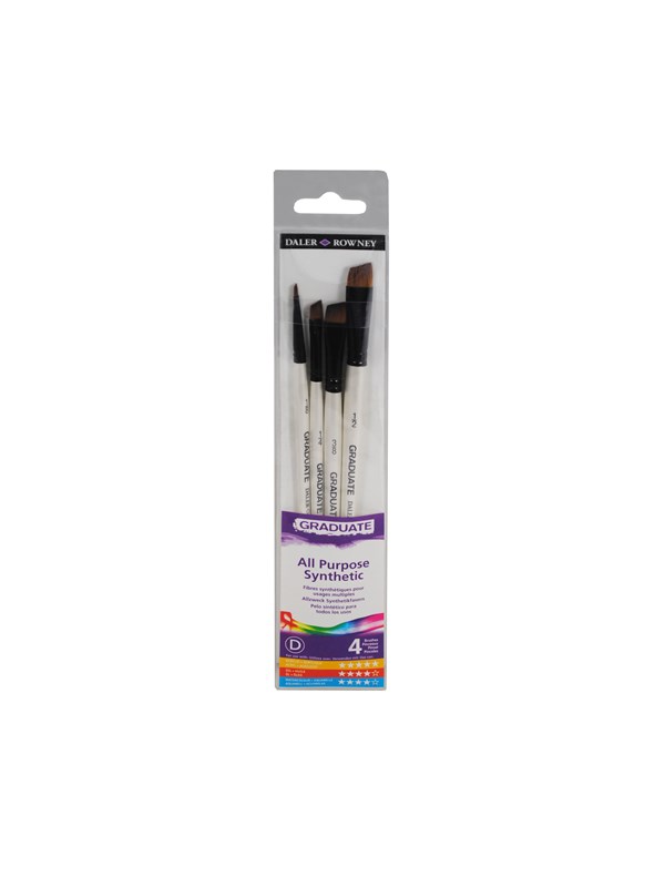 Daler-Rowney Graduate Synthetic Shader Set 4 pcs