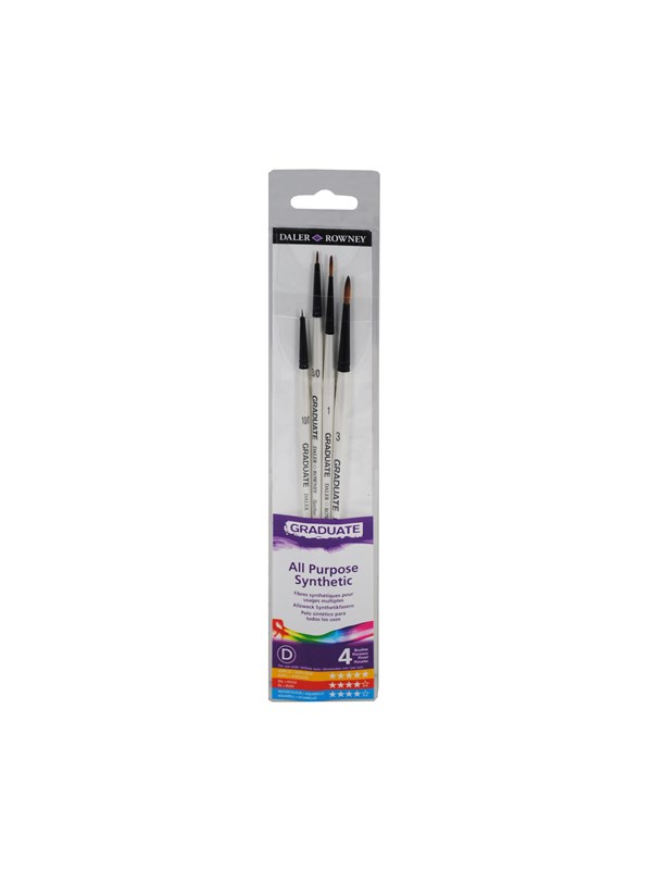 Daler-Rowney Graduate Synthetic Detail Set 4 pcs