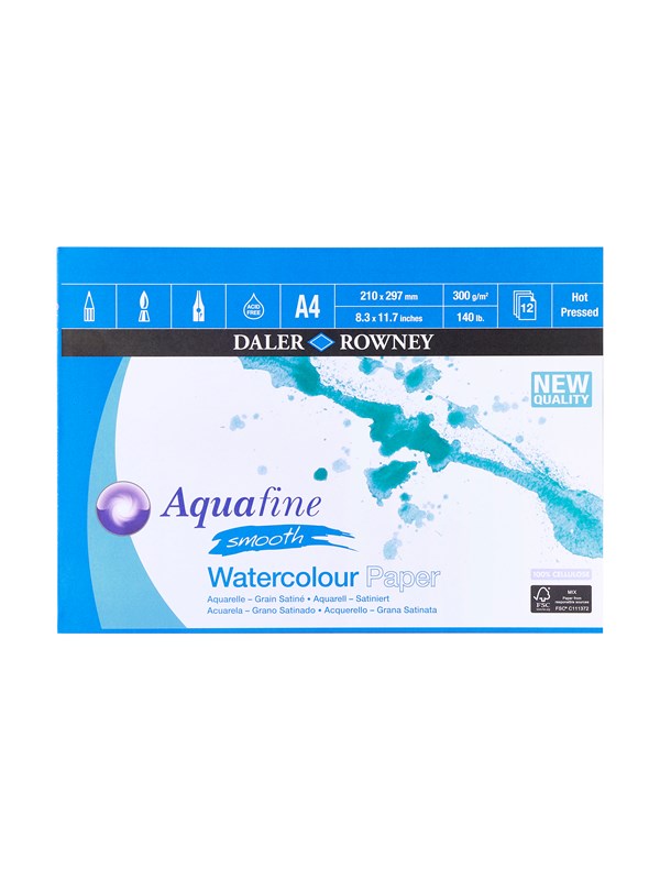 Daler-Rowney Aquafine HP 12 Sheets 300G A4