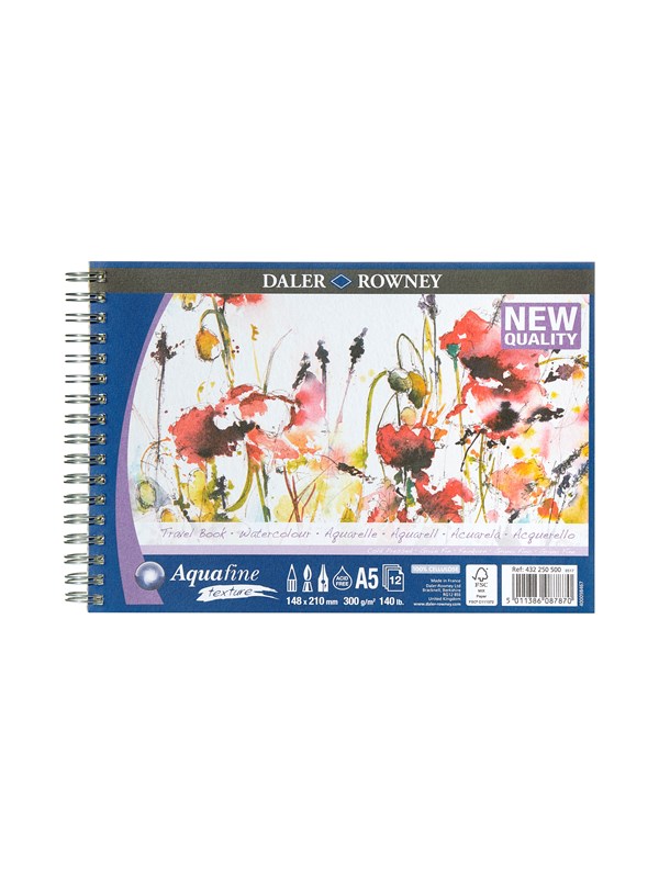 Daler-Rowney Aquafine CP Travel Book 12 Sheets 300G A5