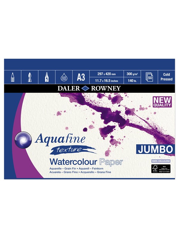 Daler-Rowney Aquafine CP 50 Sheets 300G A3