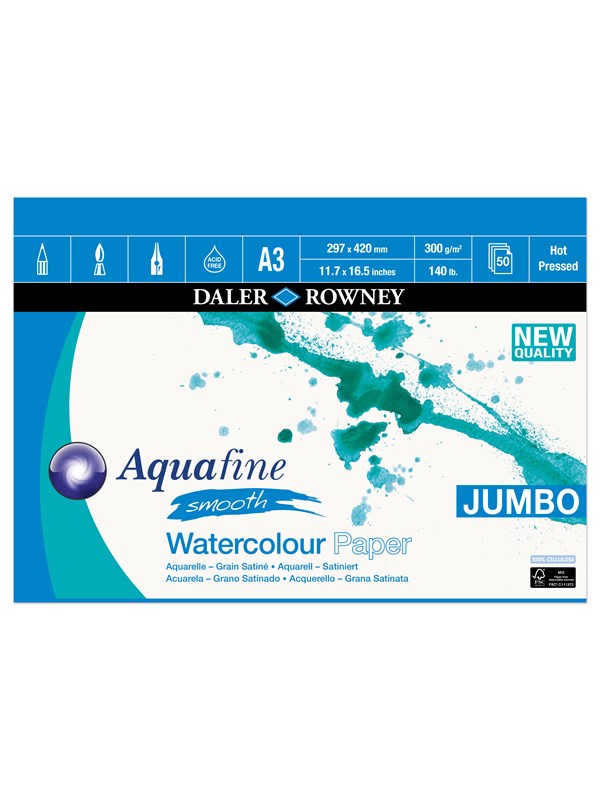 Daler-Rowney Aquafine HP 50 Sheets 300G A3