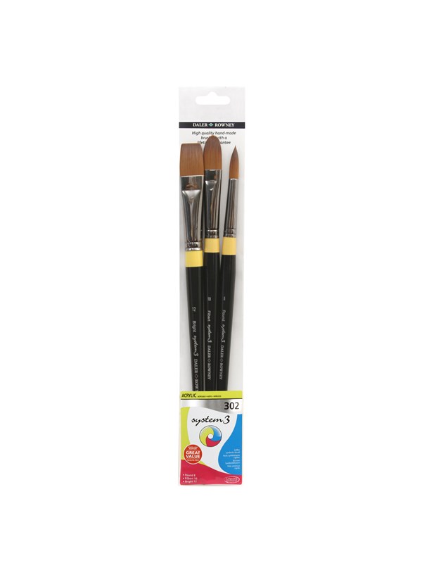 Daler-Rowney System3 Wallet Brush 302 3 pcs