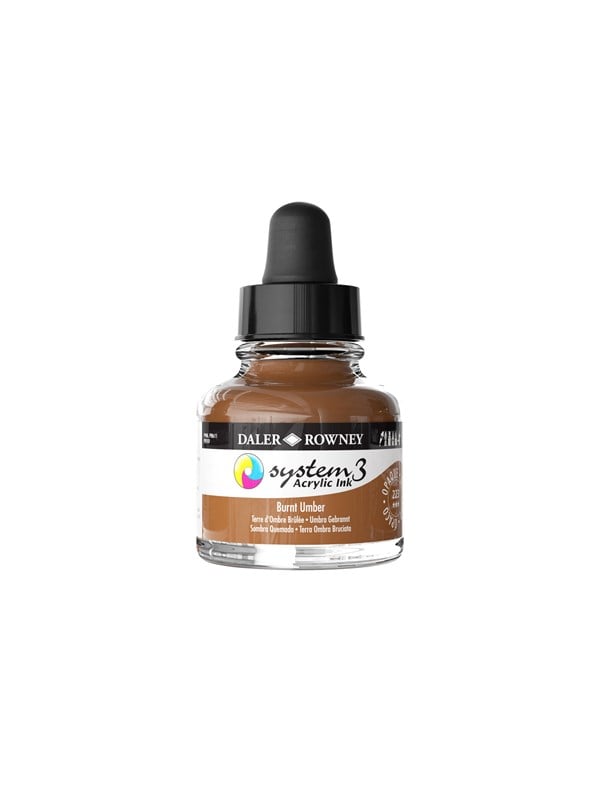 Daler-Rowney System3 Ink 29.5 ml Burnt Umber