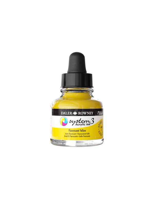 Daler-Rowney System3 Ink 29.5 ml Fluorescent Yellow