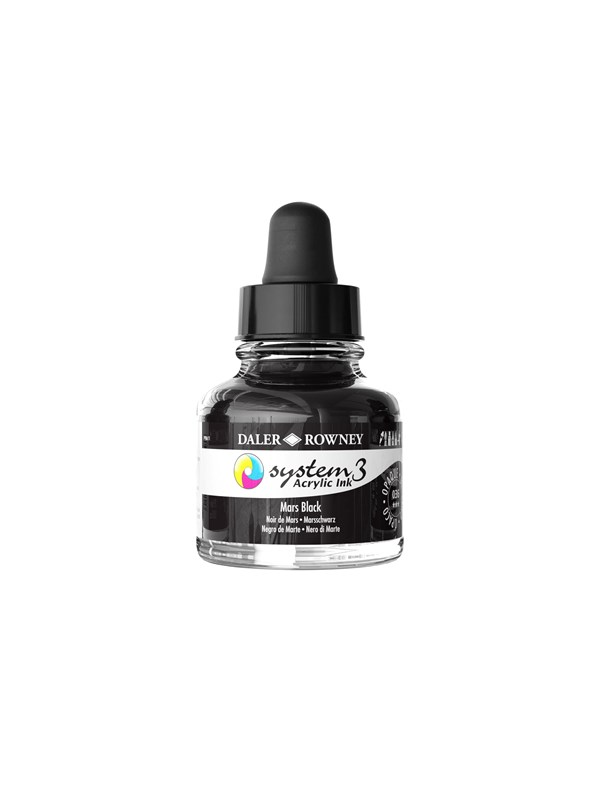 Daler-Rowney System3 Ink 29.5 ml Mars Black