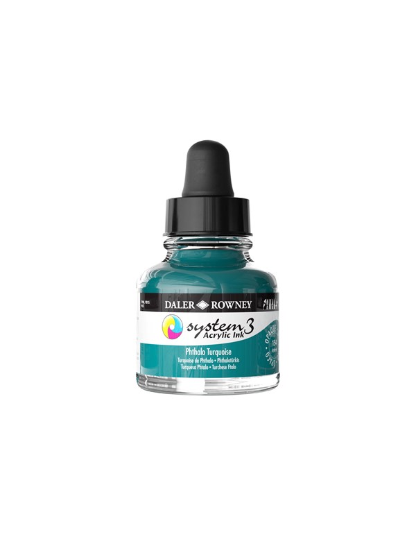 Daler-Rowney System3 Ink 29.5 ml Phthalo Turquoise