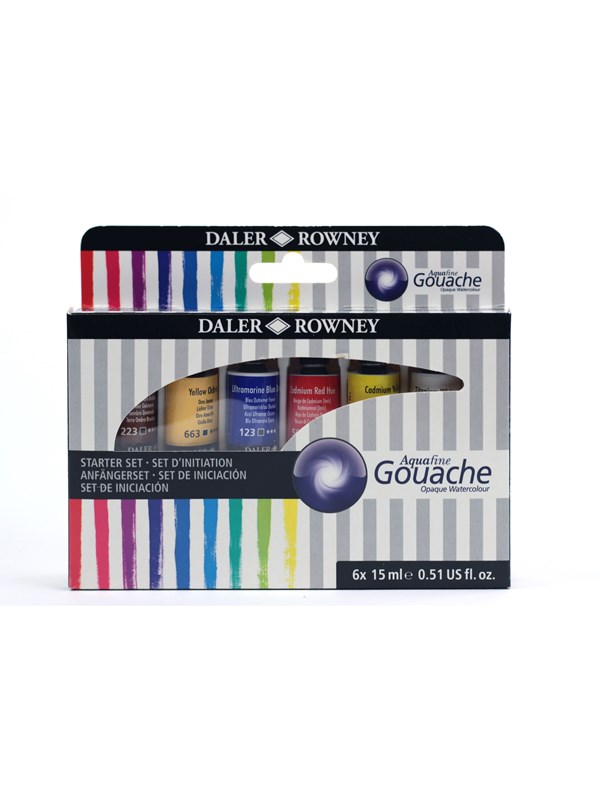 Daler-Rowney Aquafine Gouache Set 6x15ml