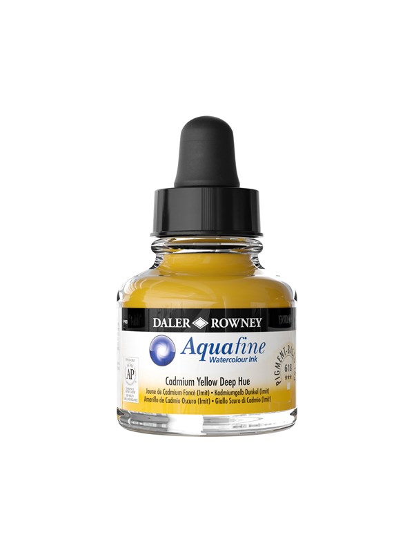 Daler-Rowney Aquafine 29.5 ml Ink Cad Yellow Deep Hue