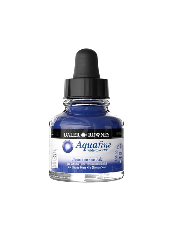Daler-Rowney Aquafine 29.5 ml Ink Ultramarine Blue Dark