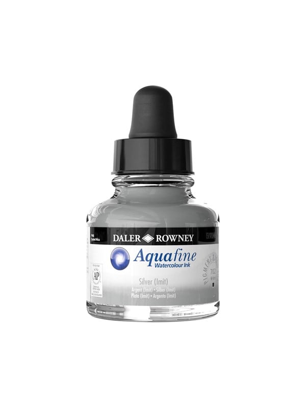 Daler-Rowney Aquafine 29.5 ml Ink Silver (Imit)