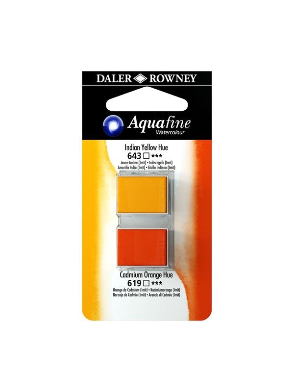 Daler-Rowney Aquafine HP Indian Yellow Hue/Cad Orange Hue