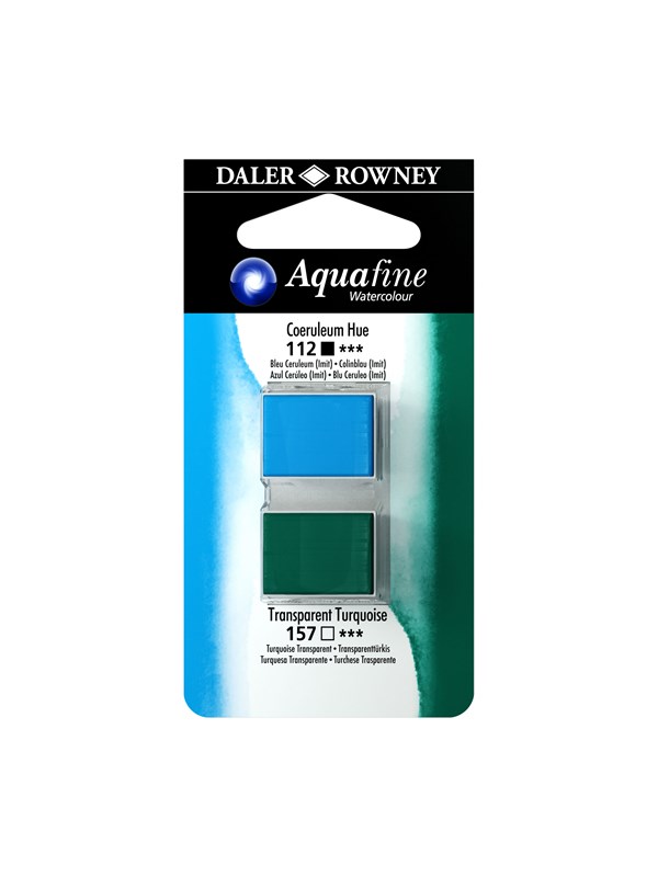 Daler-Rowney Aquafine HP Coeruleum Hue/Transparent Turquo