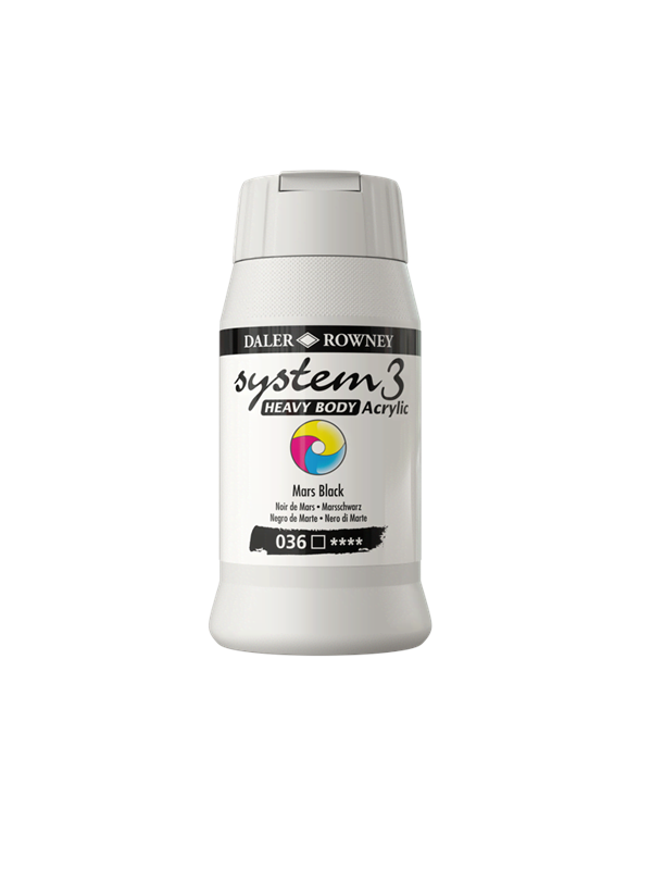 Daler-Rowney System3 Heavy Body 500 ml Mars Black