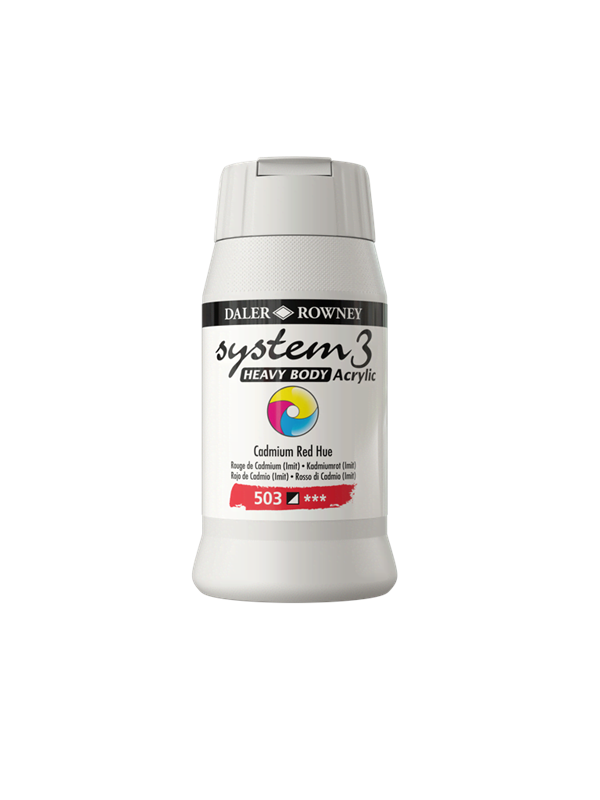 Daler-Rowney System3 Heavy Body 500 ml Cadium Red Hue