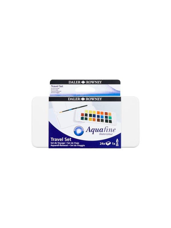 Daler-Rowney Aquafine Watercolour Travel Set 24 col