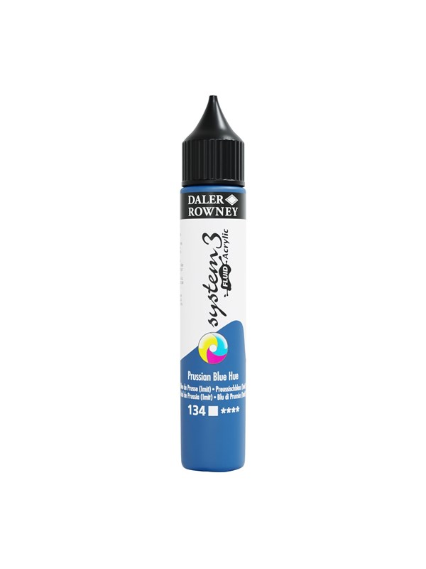 Daler-Rowney System3 Fluid Acrylic 29.5 ml Prussian Blue Hue