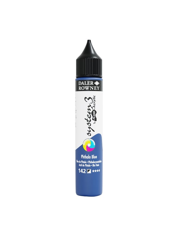 Daler-Rowney System3 Fluid Acrylic 29.5 ml Phthalo Blue