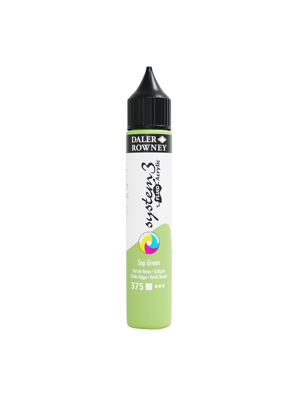 Daler-Rowney System3 Fluid Acrylic 29.5 ml Sap Green